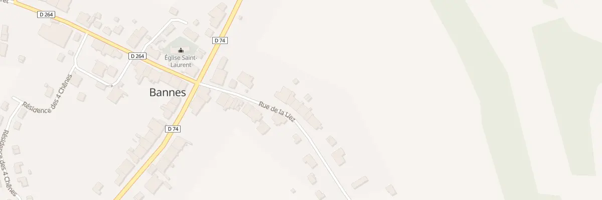 Plan du 7 Rue de la Liez à Bannes