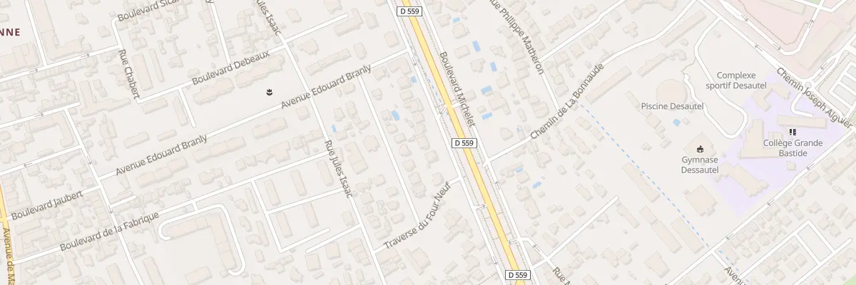 Plan du 388 Bd Michelet à Marseille 9e Arrondissement