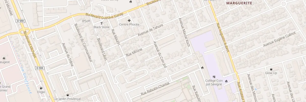 Plan du 16 Av du Coin Joli à Marseille 9e Arrondissement