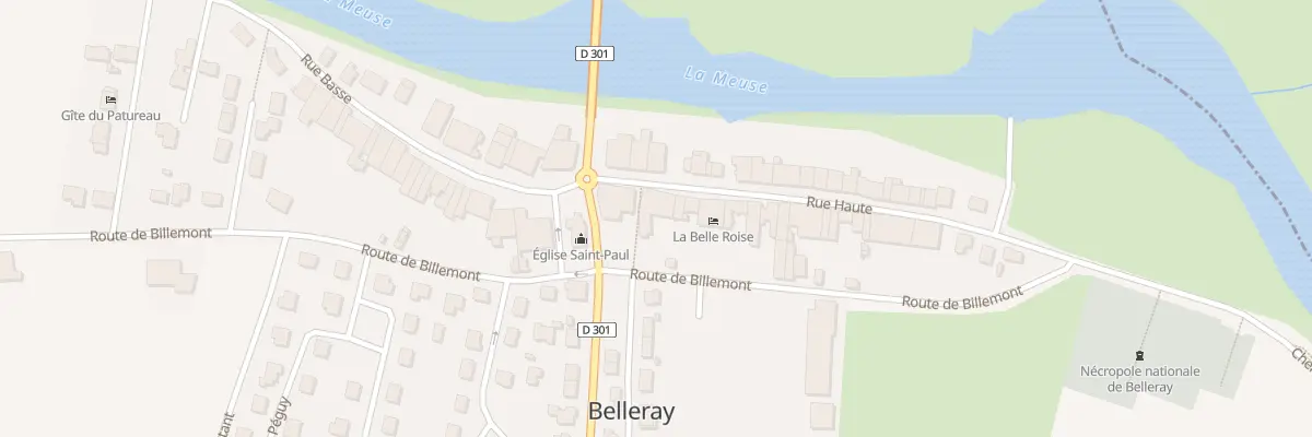 Plan du 4 Rue Haute à Belleray