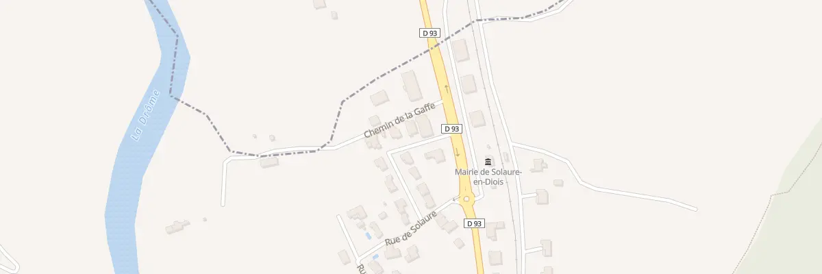 Plan du 50 Rue de Solaure à Solaure en Diois