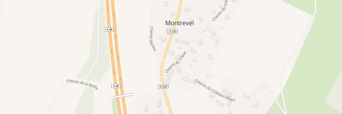 Plan du 12 Rte de Grenoble à Montrevel