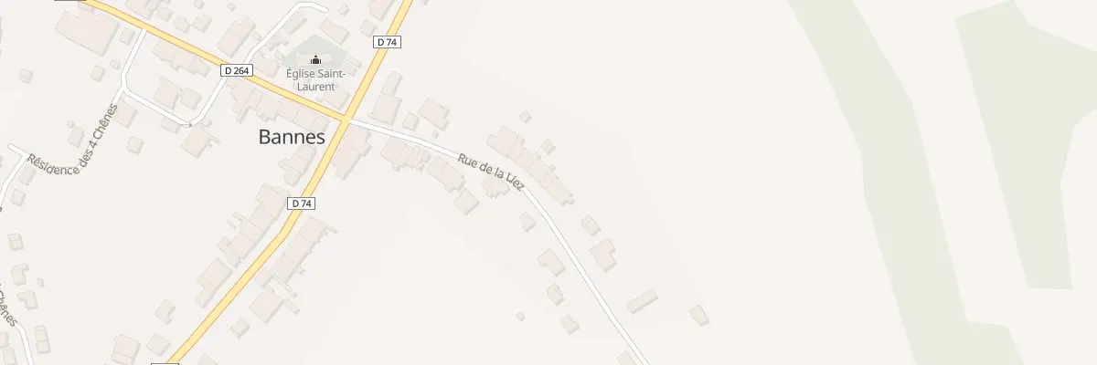 Plan du 11 Rue de la Liez à Bannes