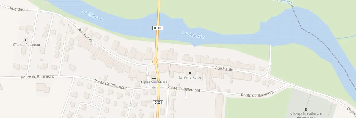 Plan du 5 Rue Haute à Belleray