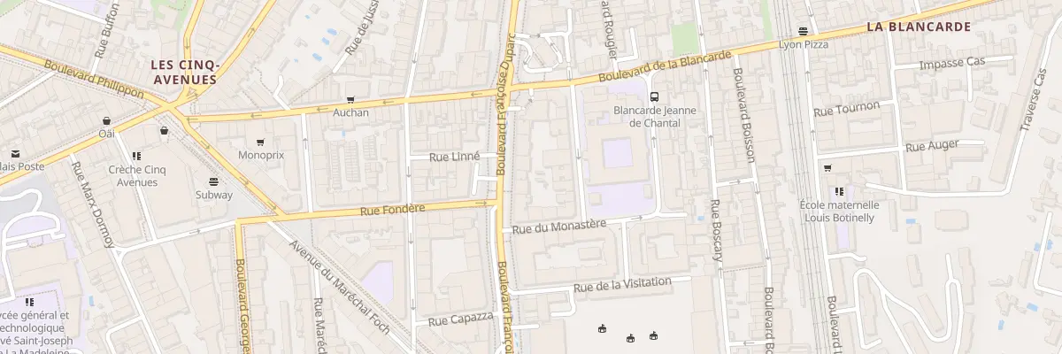 Plan du 38 Bd Francoise Duparc à Marseille 4e Arrondissement
