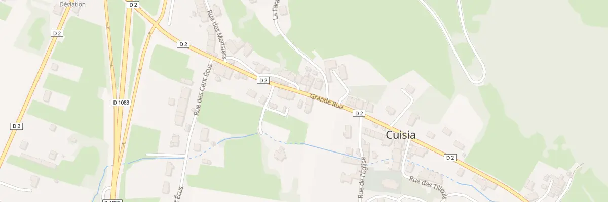 Plan du 10 Gr Grande Rue à Cuisia