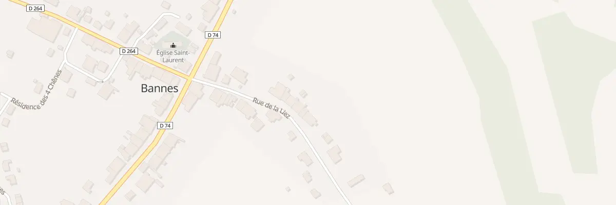Plan du 9 Rue de la Liez à Bannes