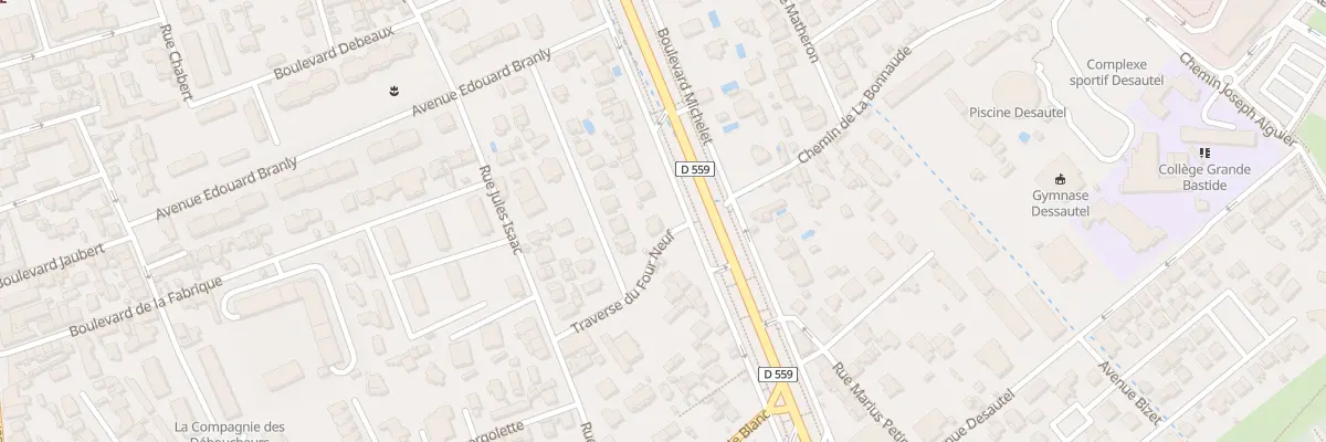 Plan du 404 Bd Michelet à Marseille 9e Arrondissement