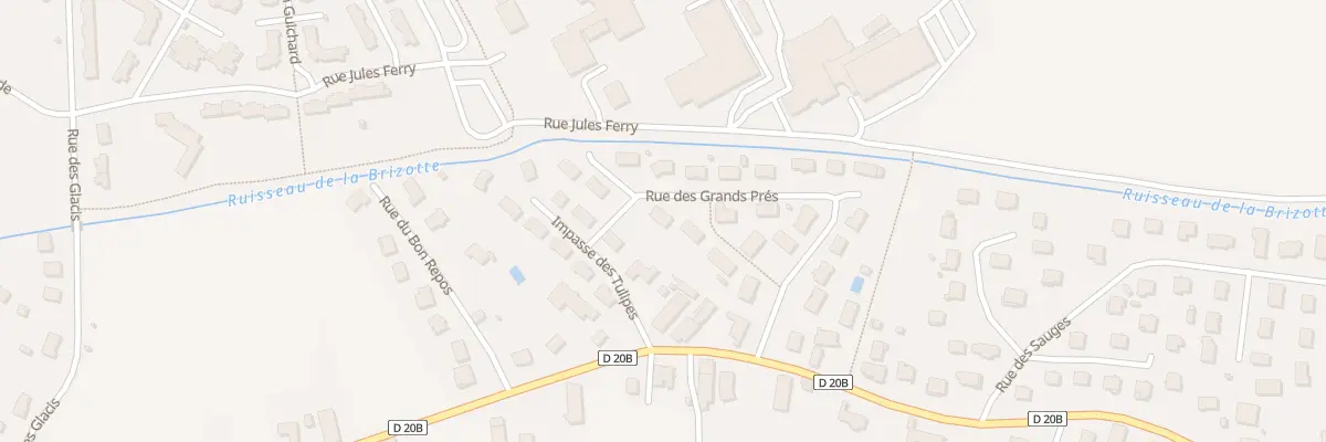 Plan du 16 Rue des Grands Prés à Auxonne