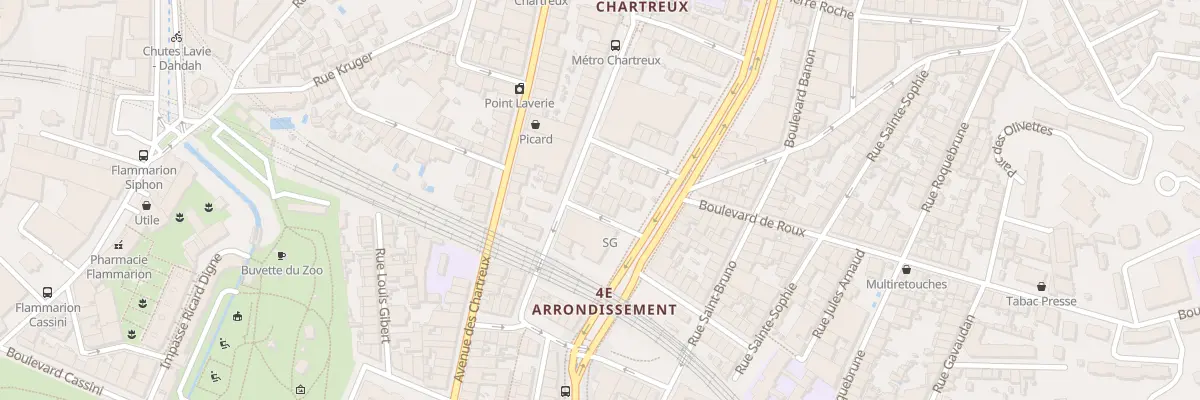 Plan du 1 Rue 5 Cents Couverts à Marseille 4e Arrondissement