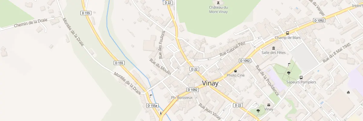 Plan du 15 Rue Auguste Favot à Vinay