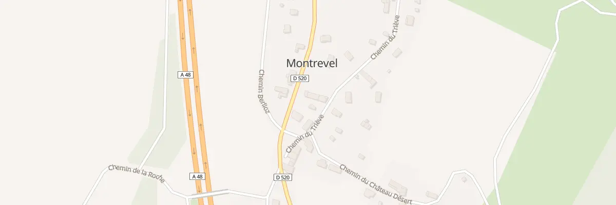 Plan du 14 Rte de Grenoble à Montrevel