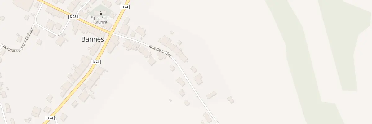 Plan du 13 Rue de la Liez à Bannes