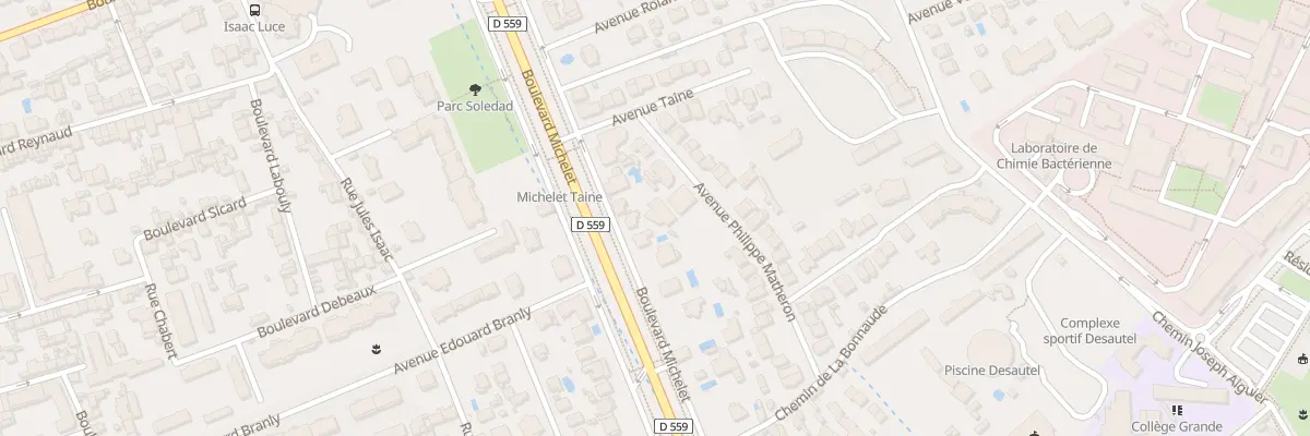 Plan du 355 Bd Michelet à Marseille 9e Arrondissement