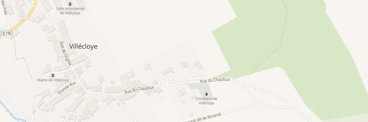 Plan du 25 Rue du Chaufour à Villécloye