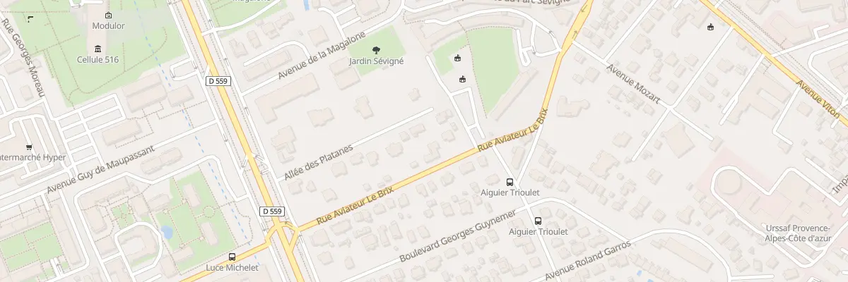 Plan du 283 Bd Michelet à Marseille 9e Arrondissement