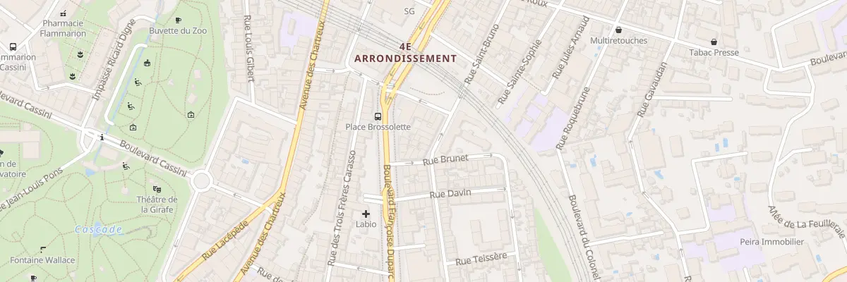 Plan du 5 Rue saint bruno à Marseille 4e Arrondissement