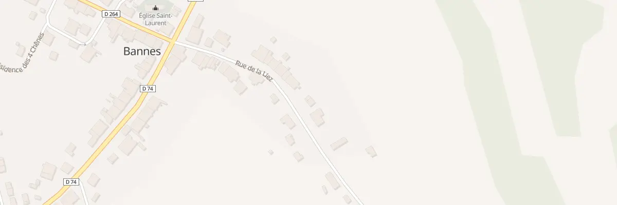 Plan du 13B Rue de la Liez à Bannes
