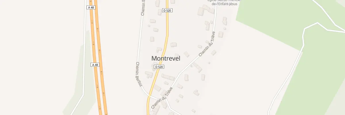 Plan du 16 Rte de Grenoble à Montrevel