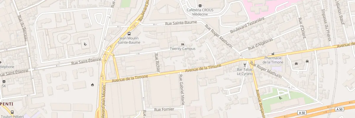 Plan du 43 Av de la Timone à Marseille 10e Arrondissement