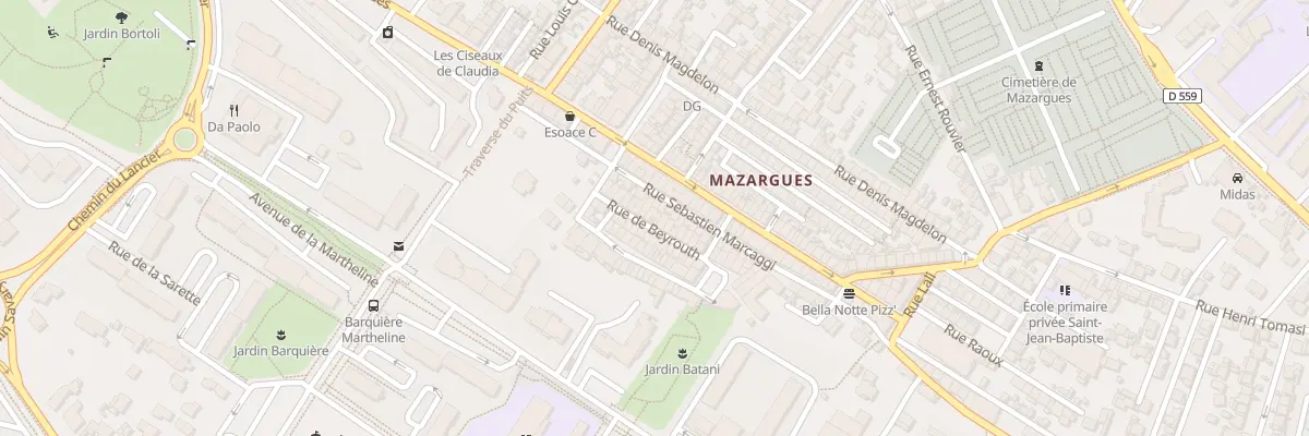 Plan du 15 Rue de beyrouth à Marseille 9e Arrondissement