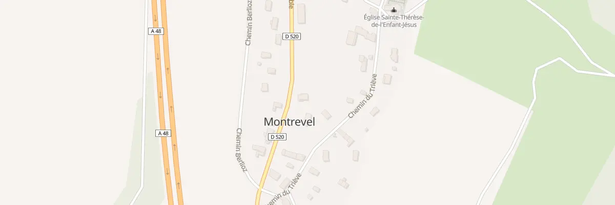 Plan du 18 Rte de Grenoble à Montrevel