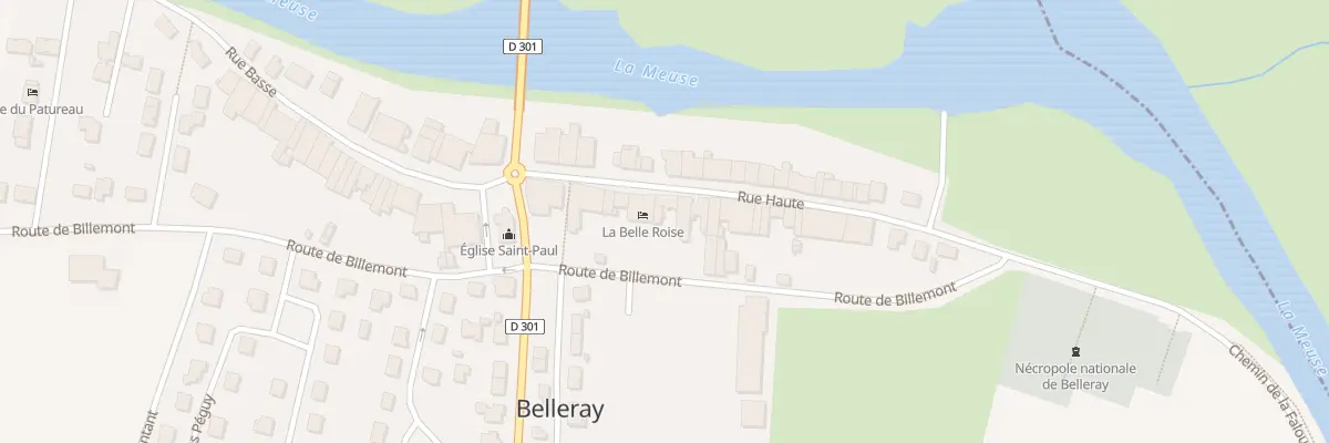 Plan du 12 Rue Haute à Belleray
