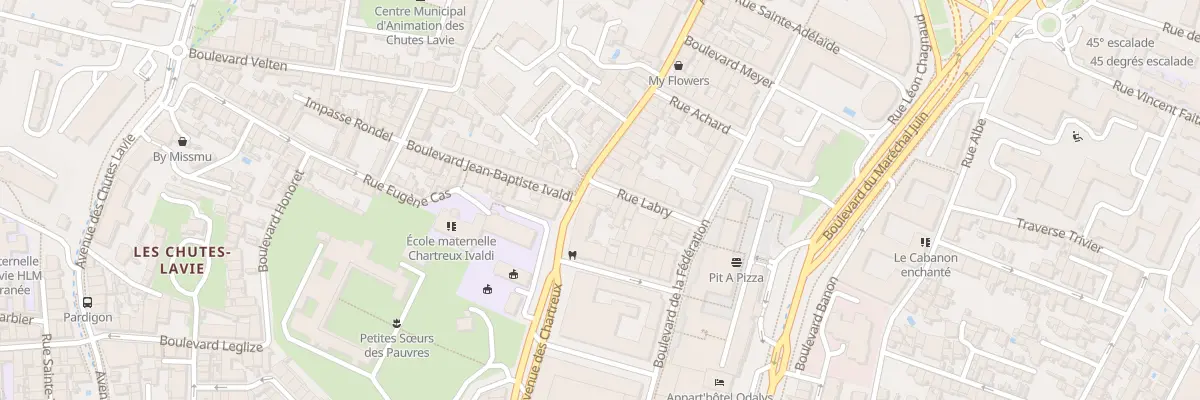 Plan du 214 Av des Chartreux à Marseille 4e Arrondissement