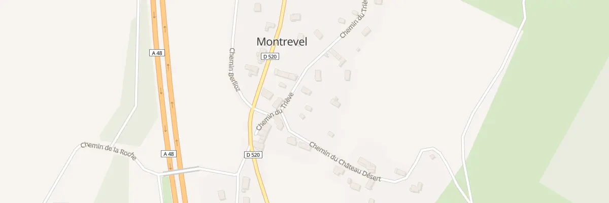 Plan du 6 Che du Triève à Montrevel