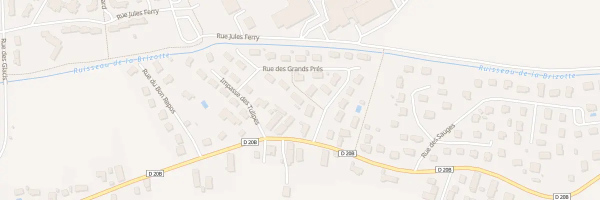Plan du 4 Rue des Grands Prés à Auxonne