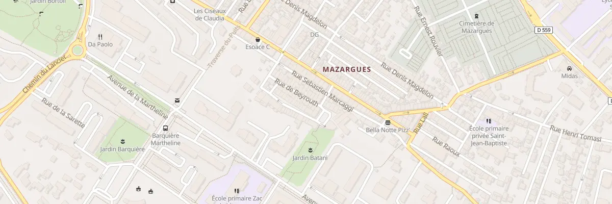 Plan du 24 Rue de beyrouth à Marseille 9e Arrondissement