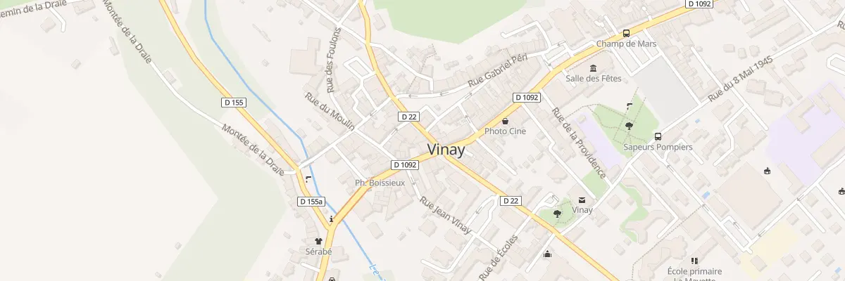 Plan du 3 Rue Auguste Favot à Vinay