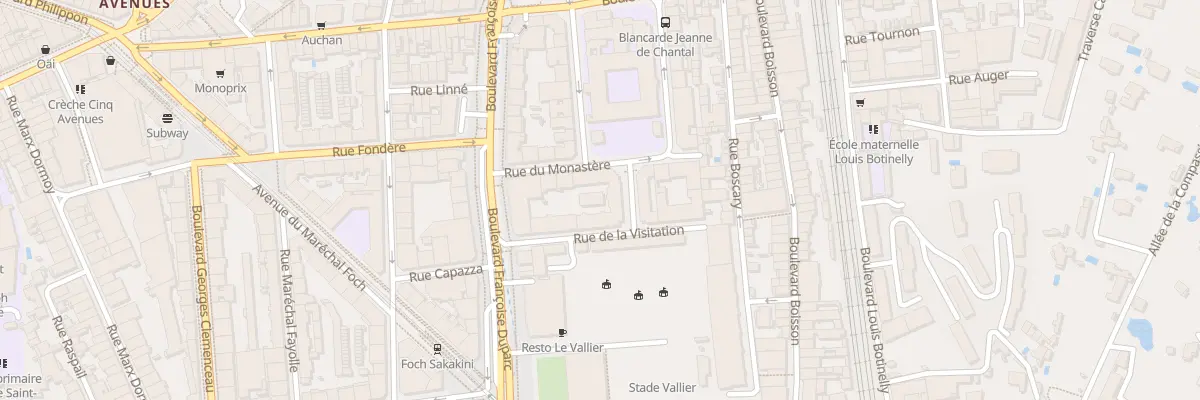 Plan du 4 Rue charles de foucauld à Marseille 4e Arrondissement