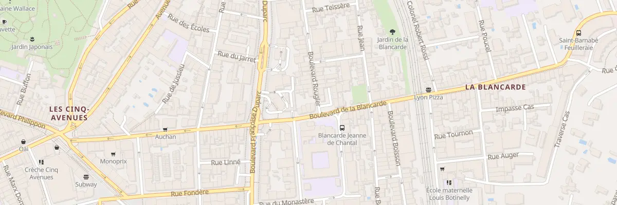 Plan du 83 Bd Blancarde à Marseille 4e Arrondissement