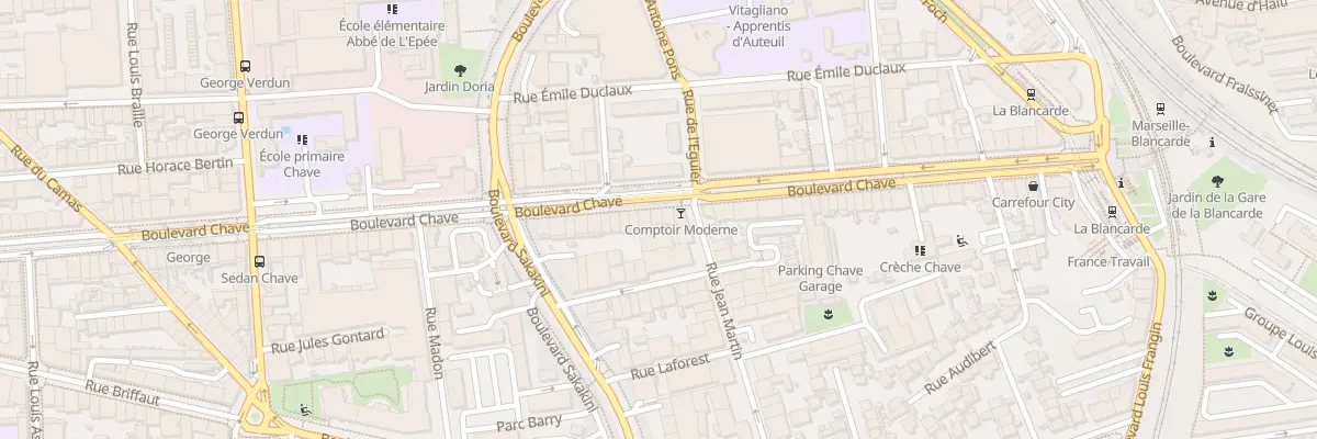 Plan du 266 Bd Chave à Marseille 14e Arrondissement