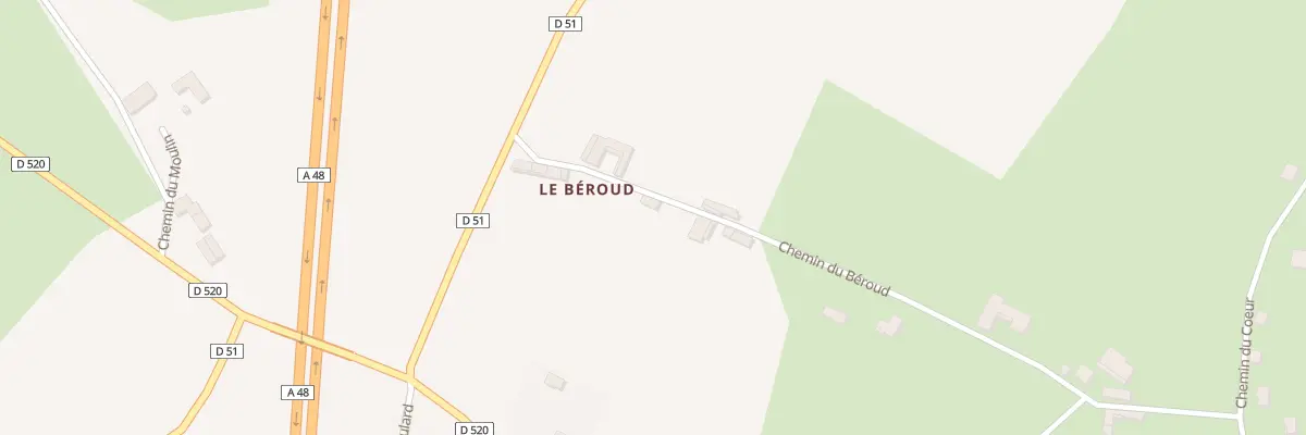 Plan du 8 Che du Béroud à Montrevel