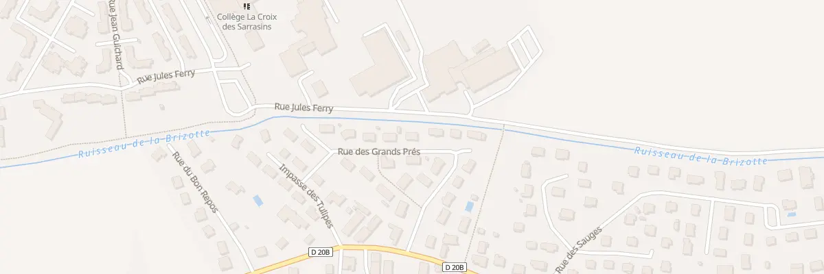 Plan du 15 Rue des Grands Prés à Auxonne