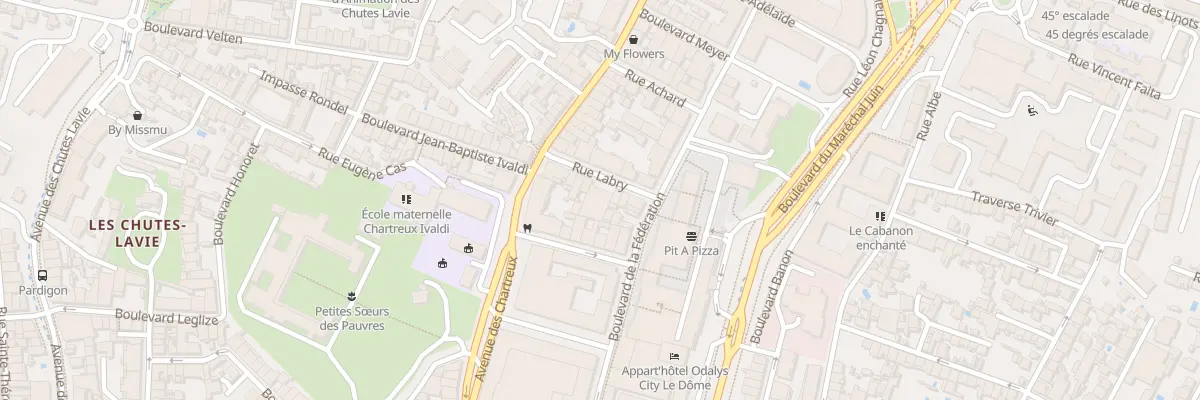 Plan du 14 Rue labry à Marseille 4e Arrondissement