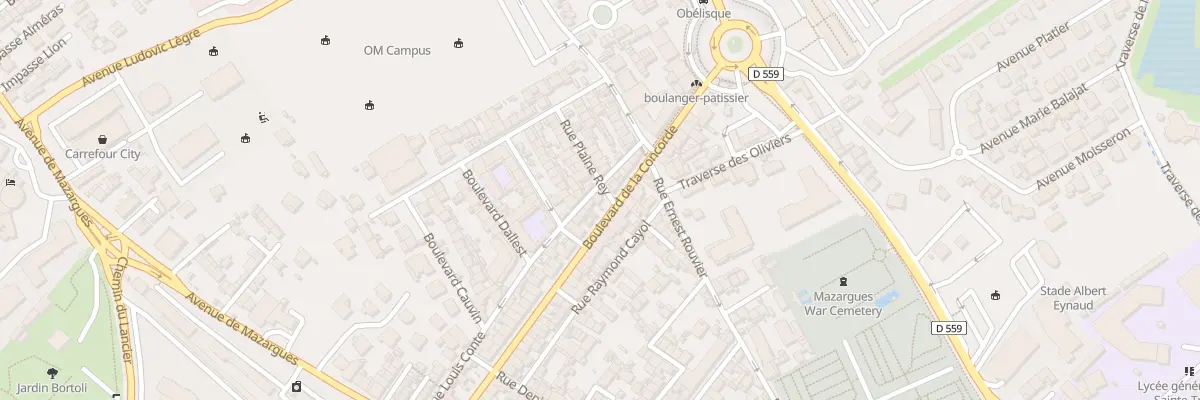 Plan du 28 Bd de la Concorde à Marseille 9e Arrondissement