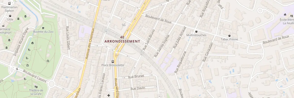 Plan du 16 Rue saint bruno à Marseille 4e Arrondissement