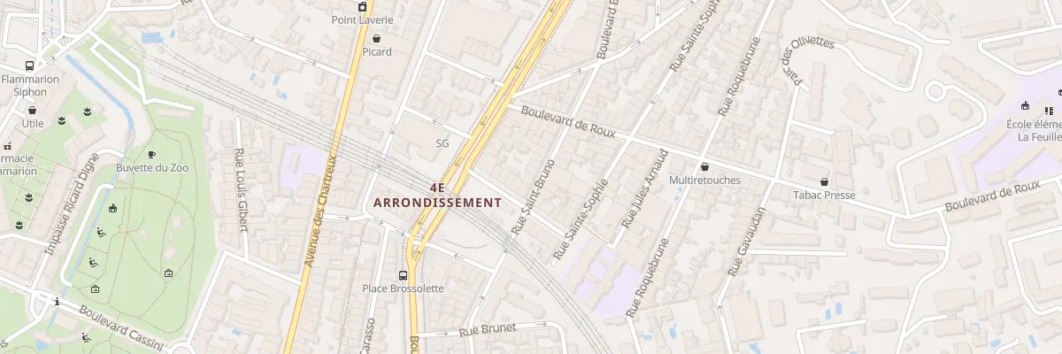 Plan du 15 Rue saint bruno à Marseille 4e Arrondissement