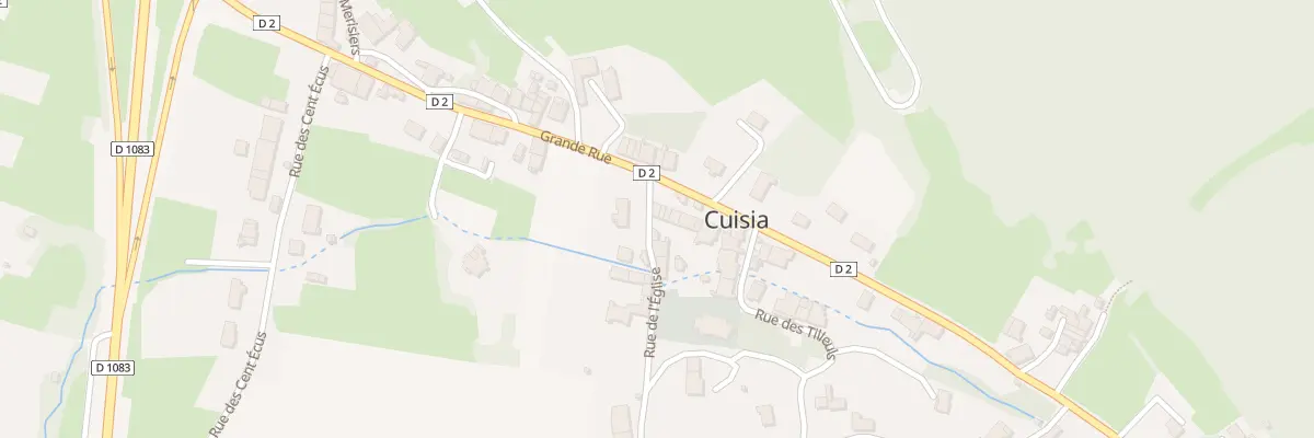 Plan du 14 Gr Grande Rue à Cuisia