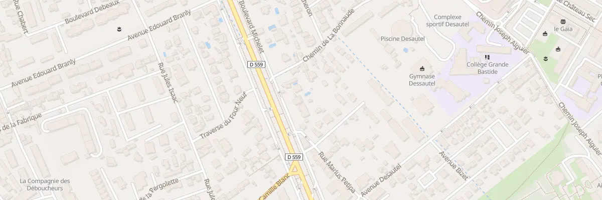 Plan du 391B Bd Michelet à Marseille 9e Arrondissement