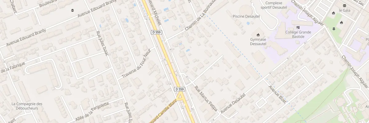 Plan du 395 Bd Michelet à Marseille 9e Arrondissement
