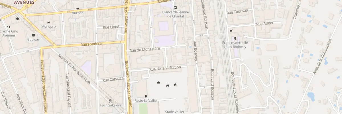 Plan du 5 Rue charles de foucauld à Marseille 4e Arrondissement