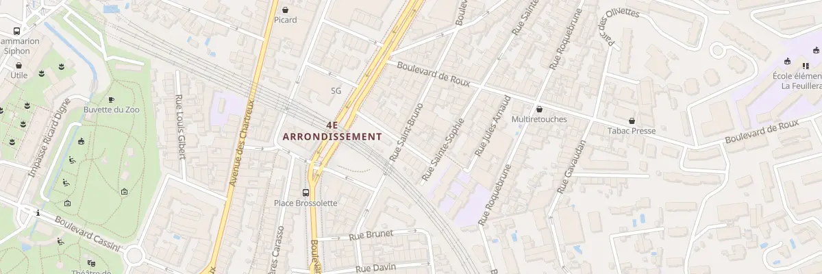 Plan du 18 Rue saint bruno à Marseille 4e Arrondissement
