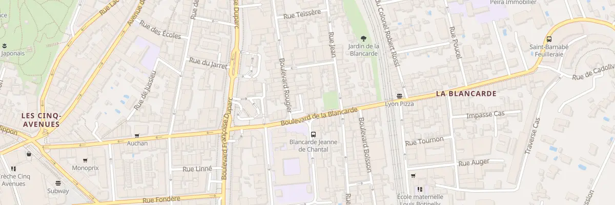 Plan du 93 Bd Blancarde à Marseille 4e Arrondissement