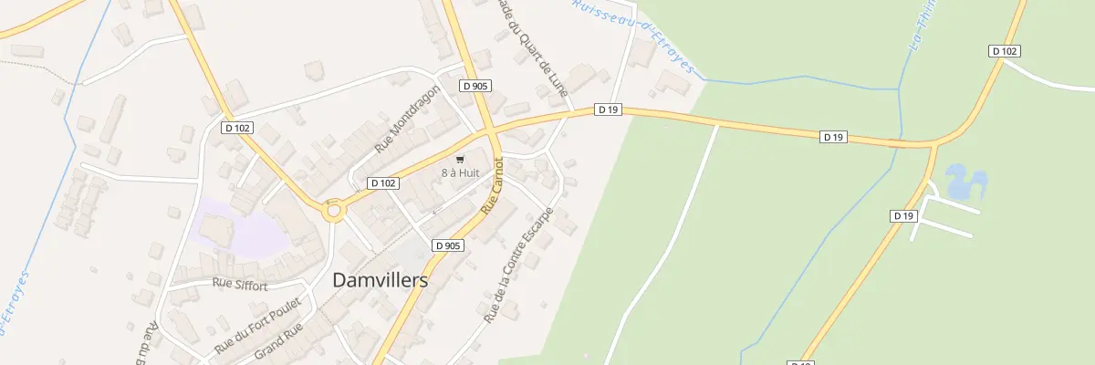 Plan du 2 Rue de la Contre-escarpe à Damvillers