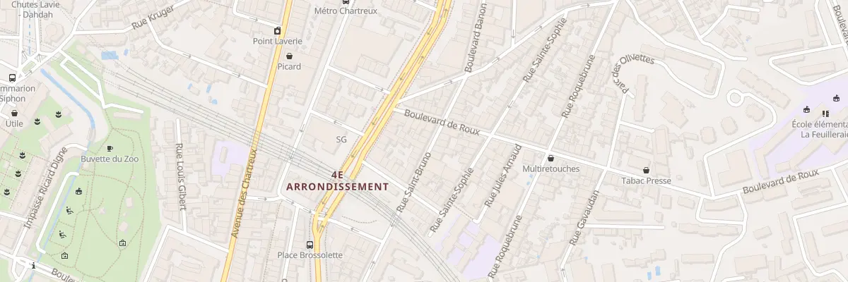 Plan du 25 Rue saint bruno à Marseille 4e Arrondissement
