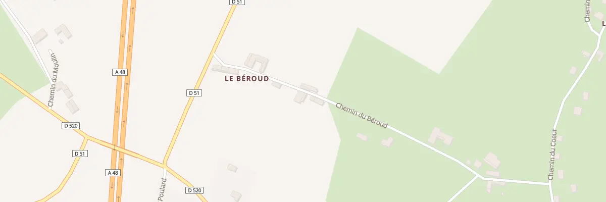 Plan du 10 Che du Béroud à Montrevel